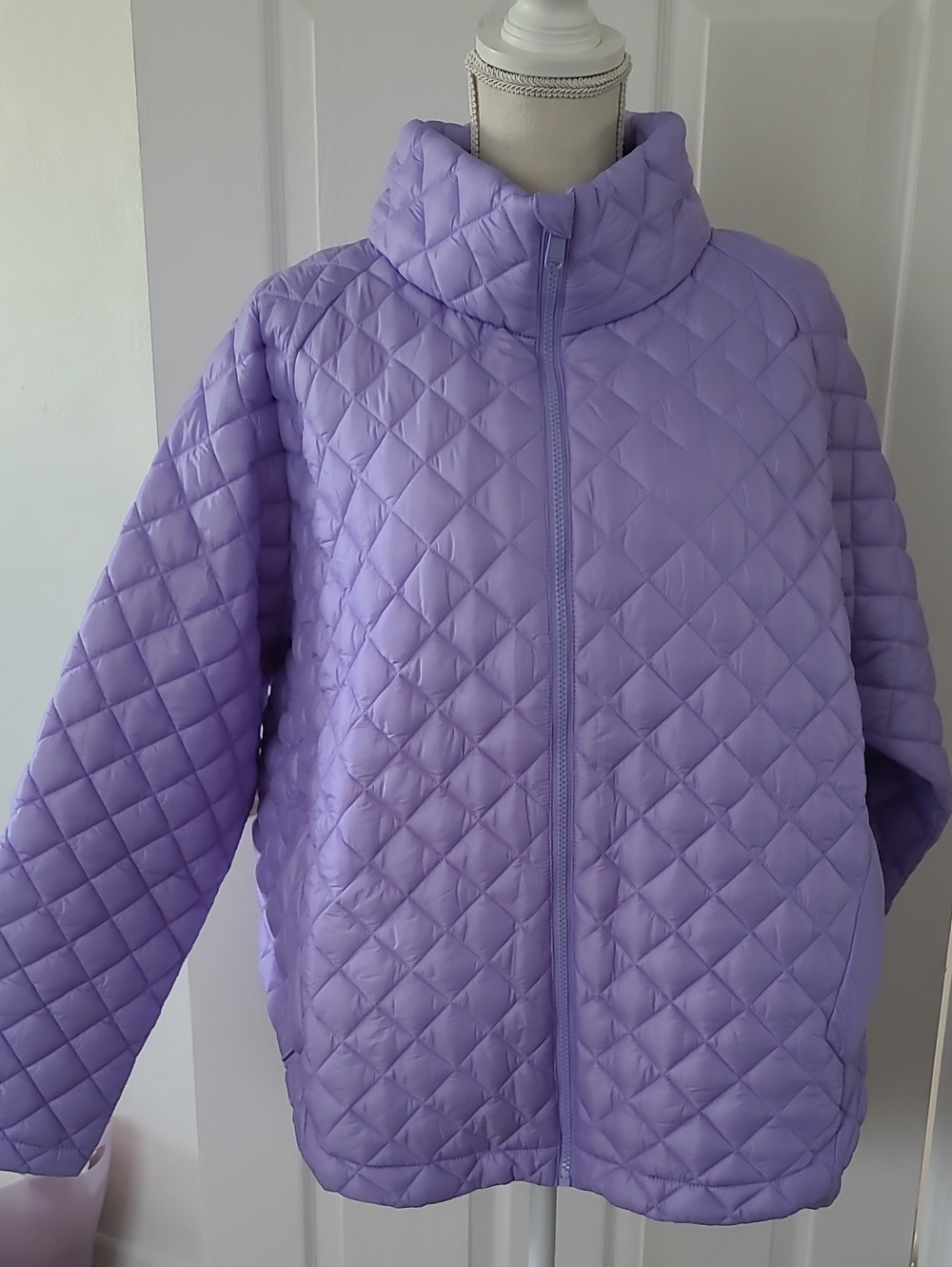 Athleta Lilac Quilted Puffer Jacket for Woman 2X